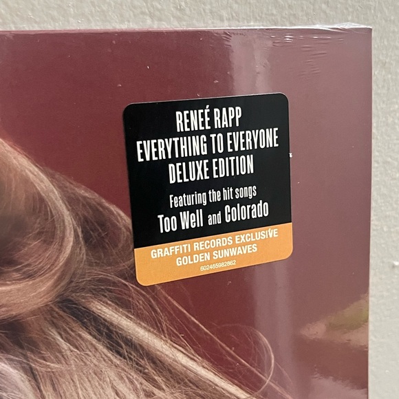 COPY - Renee Rapp Everything To Everyone Vinyl LP Orange Yellow ☀️🌅 Graffiti Ex… - Picture 5 of 5